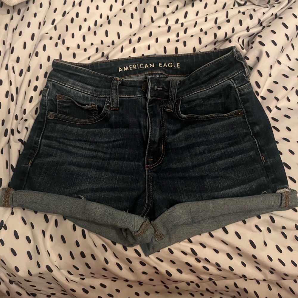 American Eagle High Rise shortie shorts size 4